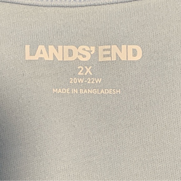 Lands’ End Tank Top Baby Blue Size 2X - Picture 2 of 5
